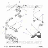 FUEL SYSTEM, RAIL, LINES AND THROTTLE BODY