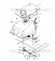 FUEL TANK ASSEMBLY SPORT 400L W958540 (4930133013A012)