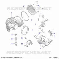 ENGINE, THROTTLE BODY AND FUEL RAIL