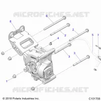 DRIVE TRAIN, GEARCASE MOUNTING, REAR