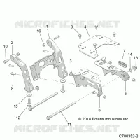 CHASSIS, MOUNTING, FRONT GEARCASE