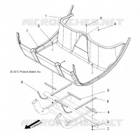 FLOOR PANEL, 2 PASSENGER