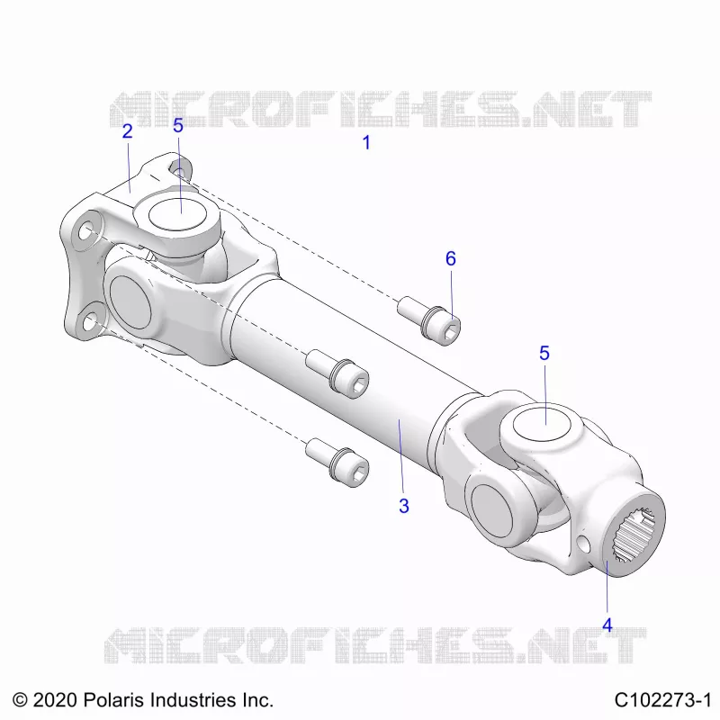 DRIVE TRAIN, PROP REAR SHAFT