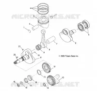 ENGINE, CRANKSHAFT AND PISTON