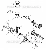 PISTON   CRANKSHAFT SCRAMBLER W967840 (4935823582C012)