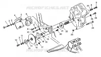 GEARCASE/BRAKE AND CHAIN COVER MOUNTING XPLORER 400L W969140 (4935983598C005)