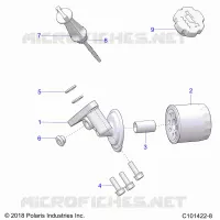 OIL FILTER AND DIPSTICK
