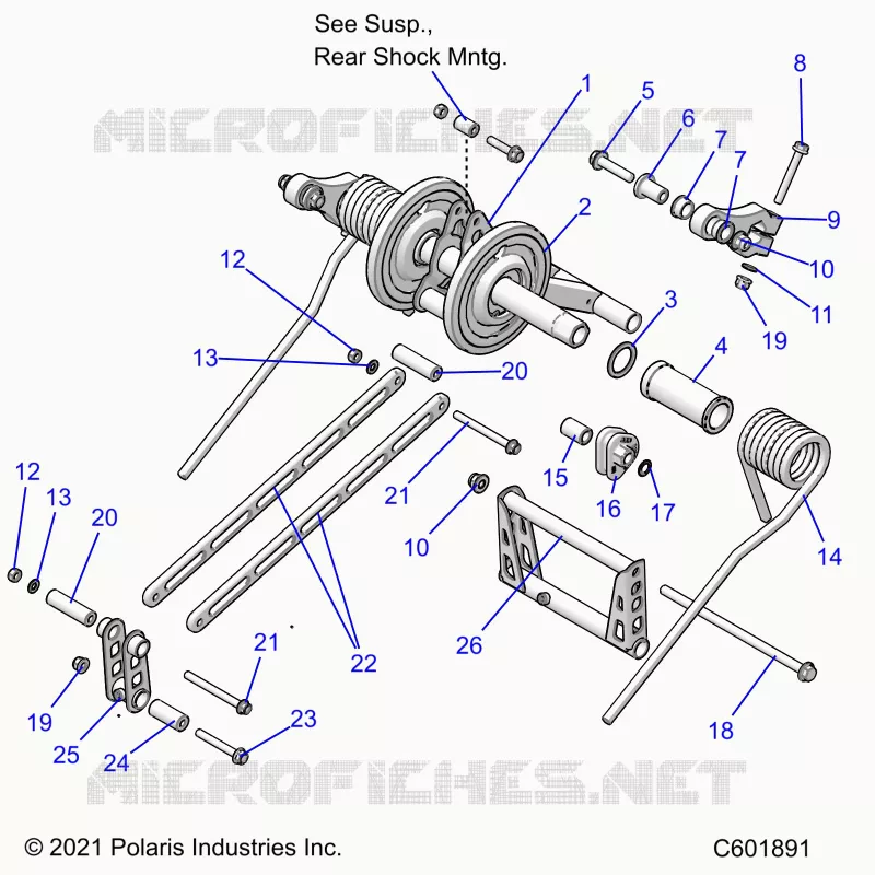 SUSPENSION, REAR TORQUE ARM