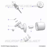OIL FILTER AND DIPSTICK