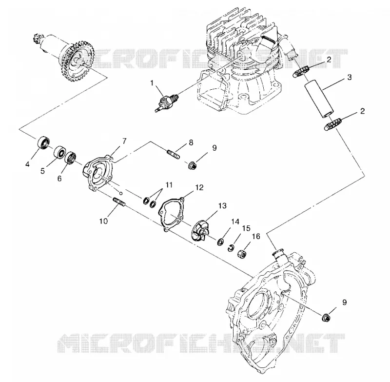 WATER PUMP SCRAMBLER W957840 (4935823582D001)