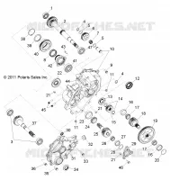 DRIVE TRAIN, MAIN GEARCASE INTERNALS 1