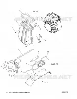 ENGINE, AIR INLET AND OUTLET DUCTS