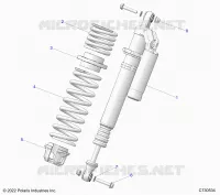 SUSPENSION, FRONT SHOCK MOUNTING, STANDARD/PREMIUM