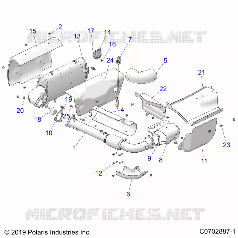 ENGINE, EXHAUST SYSTEM