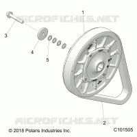 DRIVE TRAIN, SECONDARY CLUTCH