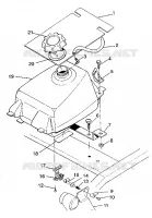 FUEL TANK ASSEMBLY 4X4 350L S938139 (4924342434007A)