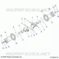 REAR SUSPENSION HUBS, CARRIER AND BRAKE DISC- A21SWE57F1/S57C1/C2 (C102247-6)