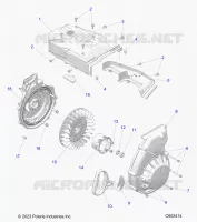 ENGINE, BLOWER HOUSING AND RECOIL STARTER
