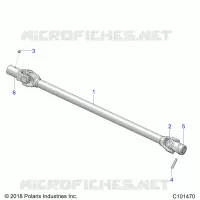 DRIVE TRAIN, PROP SHAFT, FRONT