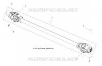 DRIVE TRAIN, PROP SHAFT, FRONT (BUILT 11/22/10 AND BEFORE)