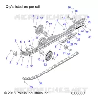 SUSPENSION, RAIL, LH/RH