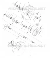 REAR WHEEL DRIVE ASSEMBLY 250 4X4 / W928127 (4922872287B011)