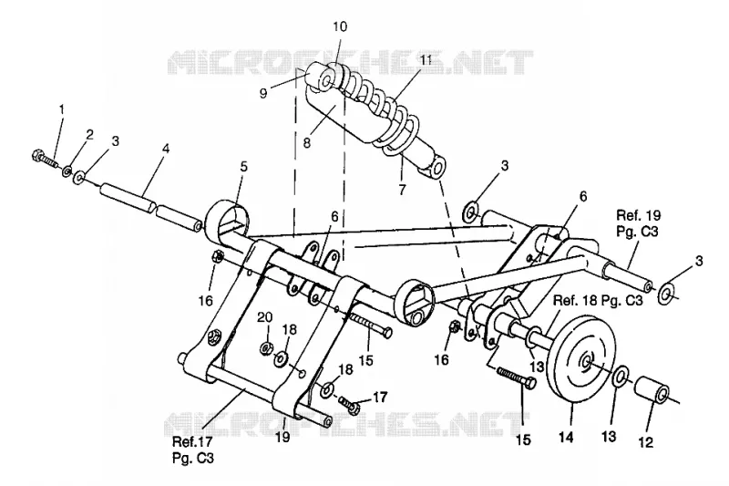 FRONT TORQUE ARM (TOURING) TRAIL TOURING 0972262 AND EUROPEAN TRAIL TOURING (4938313831C007)