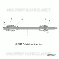 DRIVE TRAIN, REAR HALF SHAFT