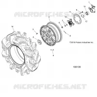 WHEELS, FRONT AND HUB