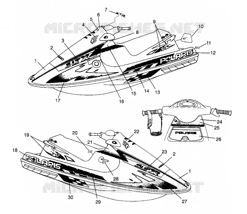 DECALS SLTX B964590 AND INTL. SLTX I964590 (4935783578A007)