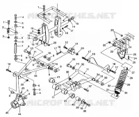 REAR SUSPENSION SPORTSMAN 500 W969244 AND SWEDISH SPORTSMAN 500 S969244 (4936093609C005)