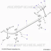 SUSPENSION, STABILIZER BAR, REAR
