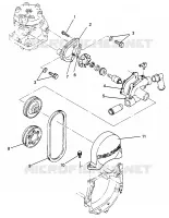 WATER PUMP STORM 0965782, STORM SKS 0965582,  EURO STORM E965782, EURO STOR (4931593159D003)