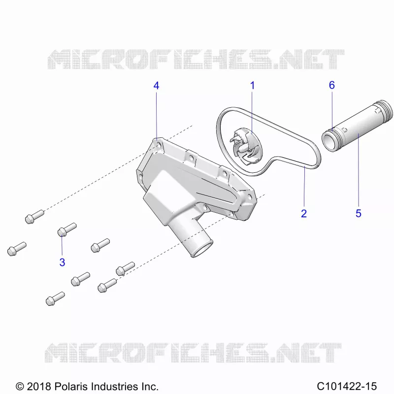 ENGINE, WATERPUMP IMPELLER AND COVER