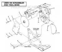 RIGHT HAND GEARCASE    BRAKE MOUNTING. (4911701170037A)
