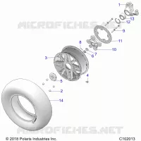 WHEELS, FRONT AND HUB