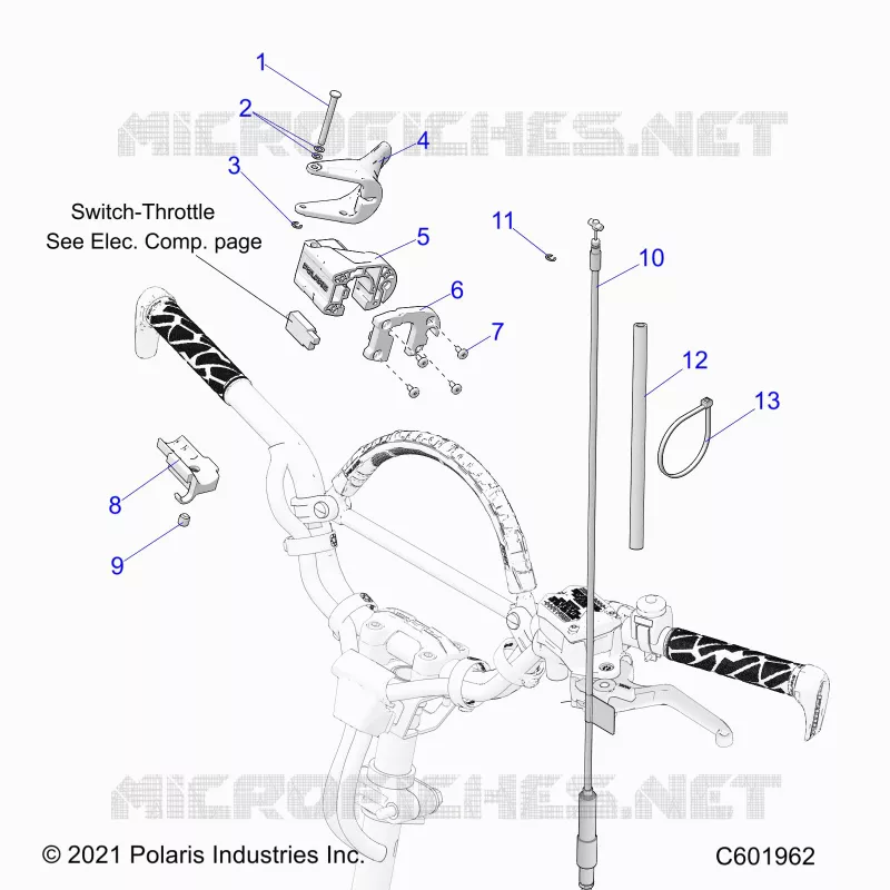 ENGINE, THROTTLE CONTROL ASM.
