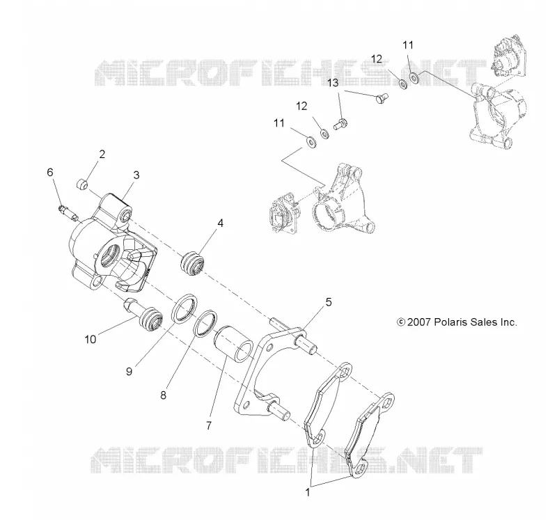 REAR BRAKE CALIPER