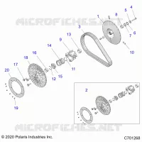 DRIVE TRAIN, SECONDARY CLUTCH