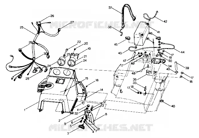 CONSOLE   ELECTRICAL EQUIPMENT STAR, SPRINT AND SPRINT E/S (4912721272004A)