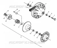 DRIVEN CLUTCH BIG BOSS 6X6 400L W97AE38A (4940814081C010)