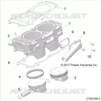 CYLINDER AND PISTON