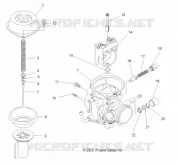 ENGINE, CARBURETOR, UPPER