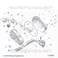 DRIVE TRAIN, CLUTCH COVER AND DUCTING