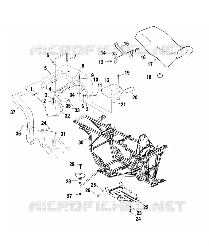 REAR CAB   SEAT