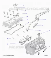 ENGINE, THROTTLE BODY AND VALVE COVER