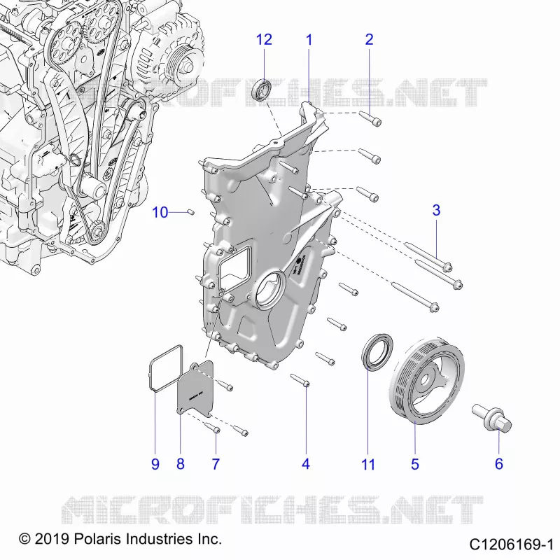 ENGINE, FRONT COVER ASSEMBLY