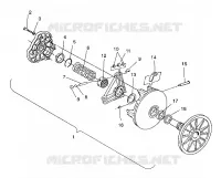 DRIVE CLUTCH ASSEMBLY XLT/0930767,XLT SP/0930667    XLT SKS/0930567 (4923012301026A)