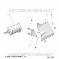 STARTER MOTOR/SHIELD
