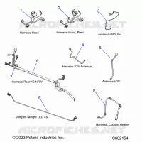 ELECTRICAL, WIRE HARNESSES, HOOD/JUMPERS, GPS